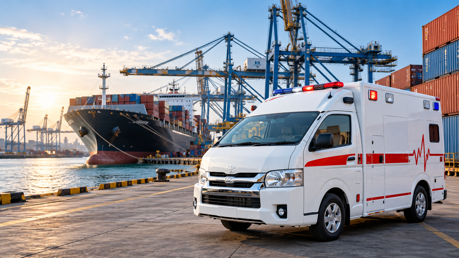 How UAE-Based Procurement Streamlines Ambulance Delivery to East and West African Ports